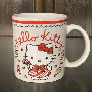 Hello Kitty Candy Cane Christmas Mug